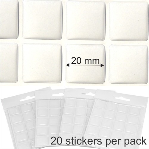 20mm square stickers - ,