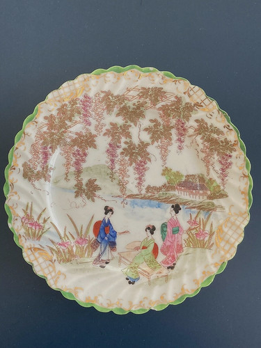 Vtg japanese kutani eggshell - japanese,