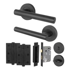 Black bathroom door handles - bathroom,
