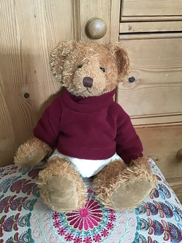 Vintage russ monty brown teddy - russ,