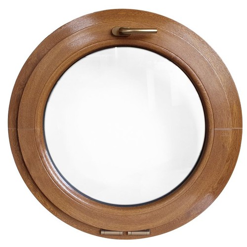 Round window tilt upvc golden - tilt,