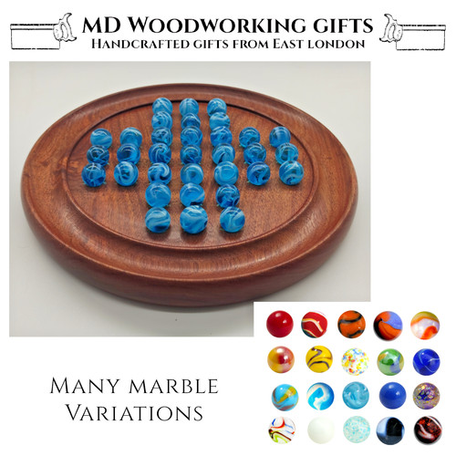 Handcrafted solitaire board - handcrafted,