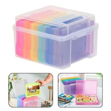 Picture Container Case Photo Storage Box Crafts Storage Clear Plastic Photograph
