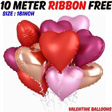 18'' Heart Foil Balloons Valentine Wedding BALLOON Shape Helium Party Decoration