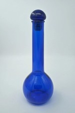 Cobalt blue glass bottle - blue,