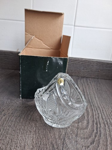 Polish crystal basket - crystal, basket/