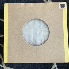 20 Vintage 7" Card Poly Lined Record Sleeves for Vinyl Singles EXC FREE POST