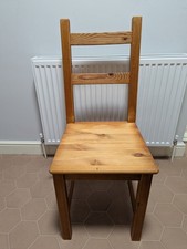 Dining Chairs 4 Set Real Wood  IKEA Ivar With Cushions