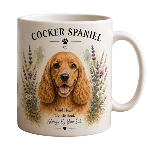 Cocker spaniel mug dog - cocker, |