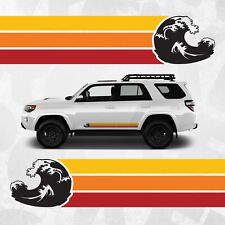 Retro Wave Rocker Panel Decal