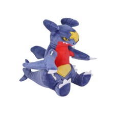 6" Anime Sitting Garchomp Plush Toys Soft Stuffed Doll Kids Birthday Xmas Gifts