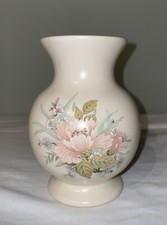 Aldridge Pottery Co (Longton) LTD Vintage Floral 5.5 Inch Vase With Matt Finish