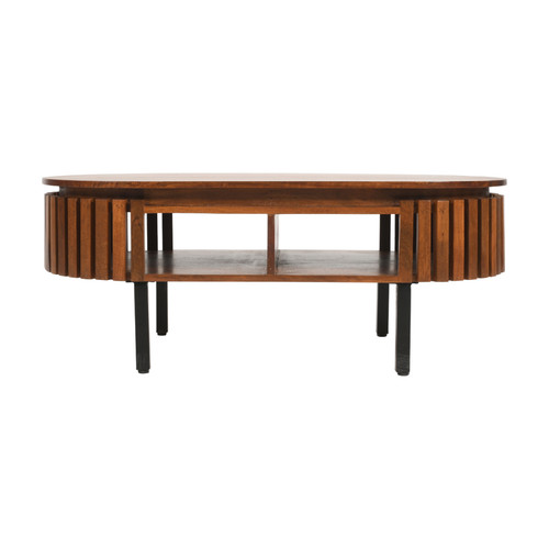Rectangular coffee table - coffee, wood