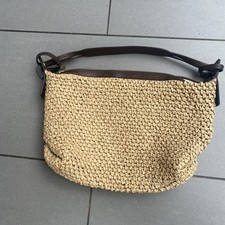 Zara Woven Shoulder Bag Tan