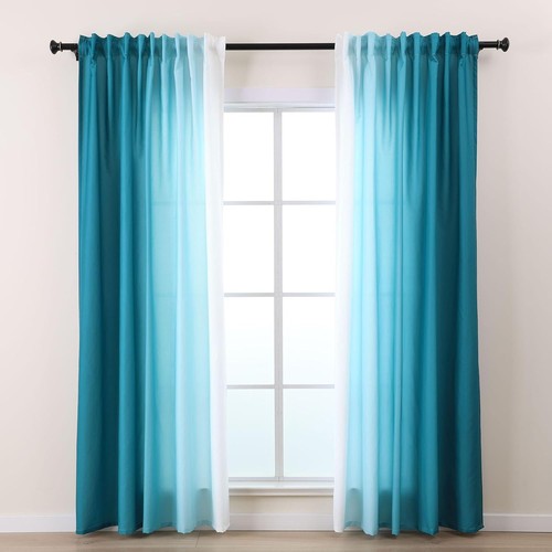 Teal white ombre - l.z.e,