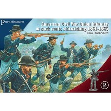 Perry | ACW Union Infantry In Sack Coats Skirmishing 1861-1865 | 28mm Plastic Un