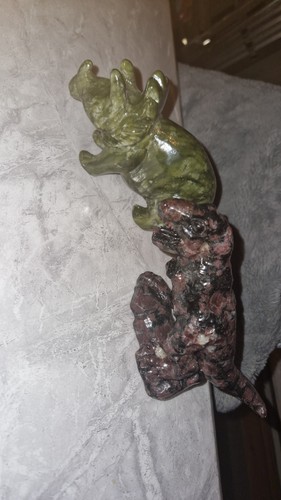 Pair crystal carving - pair, of