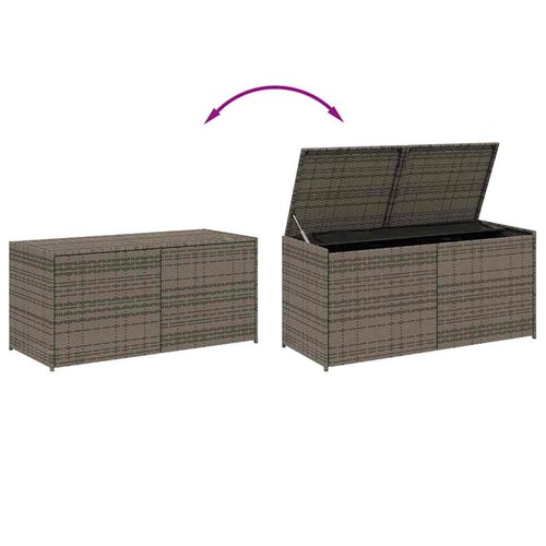 Garden storage box grey 120cm - grey,