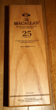 Macallan 25 Year Old Single Malt Scotch Whisky Empty Bottle & Box - 2024