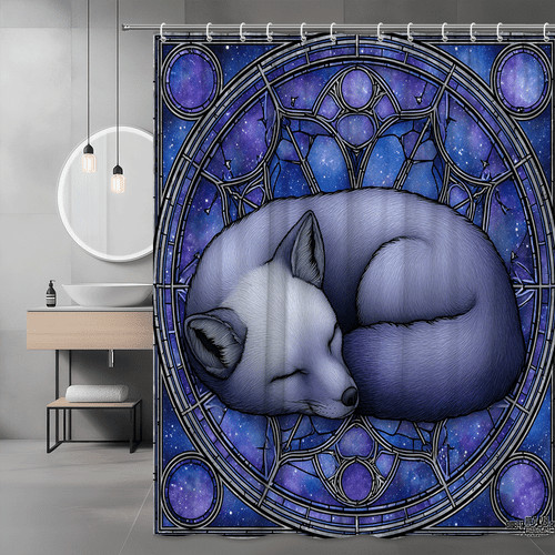 Sleeping fox galaxy - sleeping, print