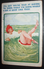 SEASIDE Comic BEACH BATHING