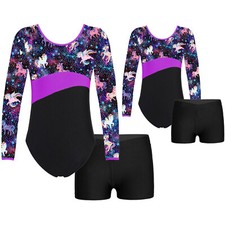Girls Long Sleeve Gymnastics