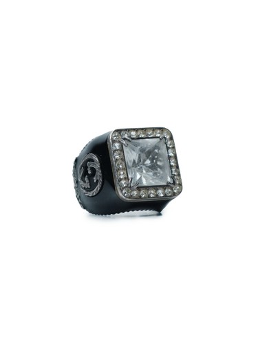 Gucci sterling silver crystal - silver,