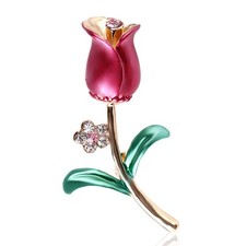 Exquisite Rose Flower Brooch
