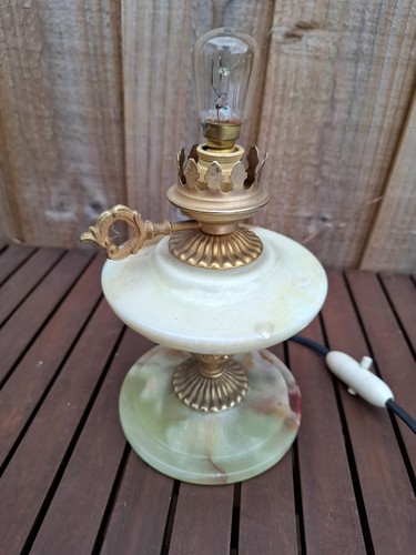 Vintage onyx table lamp - vintage,