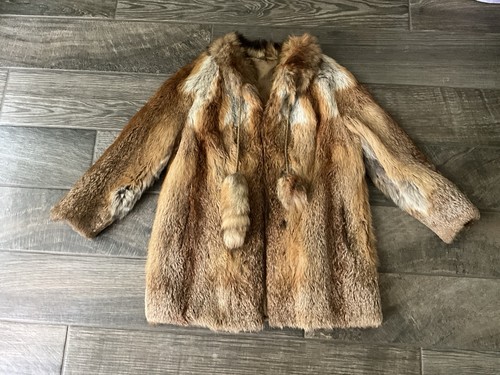 Vintage red fox fur coat - vintage,