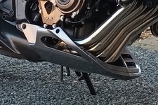 Honda CB650R 2019-2025 Belly Pan in Sword Silver from a 2022 bike