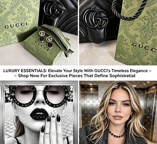 Gucci earrings black - gucci,