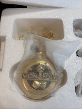 Vintage Rare Monopoly Pocket Watch Franklin Mint With Chain NIB