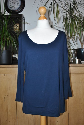Jaeger navy blue jersey 4 - blue, 3/4