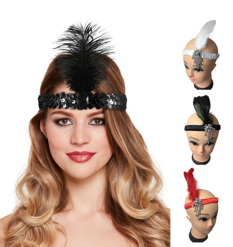 New feather headband - new,