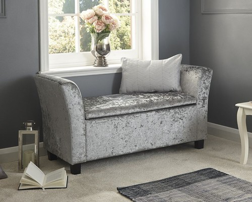 Grey crushed velvet verona - velvet,
