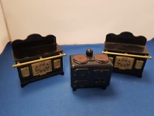 Sylvanian Families - 2 Identical Kitchen Stoves & small stove.