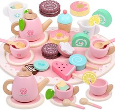 Wooden Afternoon Tea Set
