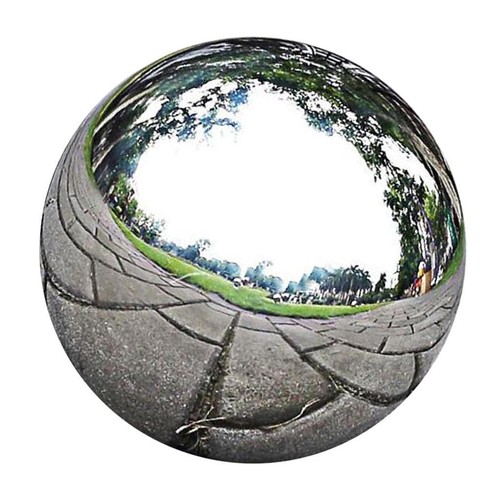 Stainless steel gazing ball - stainless,
