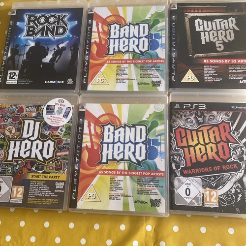 Guitar hero game bundle - x6, ps3