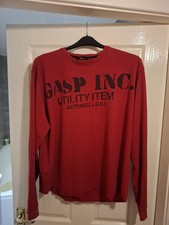 Gasp Thermal Sweatshirt L Red