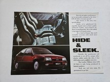 VAUXHALL ASTRA GTE 16V LEATHER EDITION SALES BROCHURE 1990