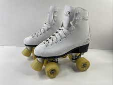Roller Skates Quad Size 4 Uk White Leather SFR Cosmic