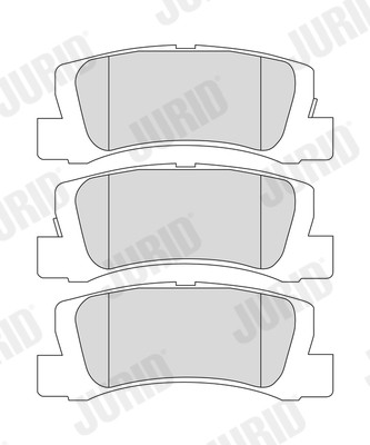 Rear jurid 572182j brake - jurid, pad