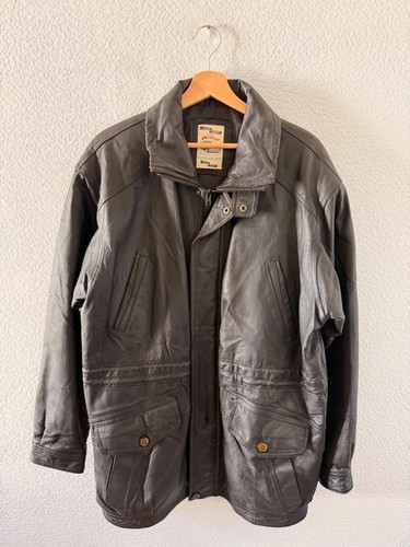 Vintage black leather jacket - vintage,