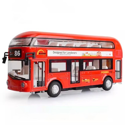 London bus red pull back - red, &