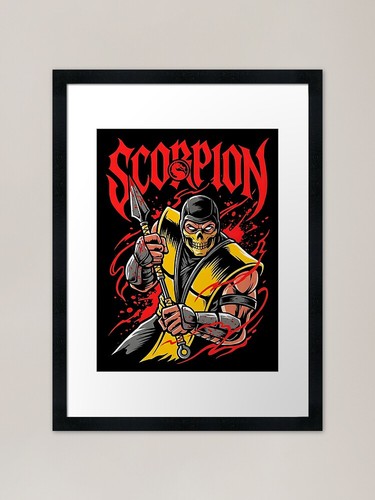 Scorpion mortal kombat - scorpion, art