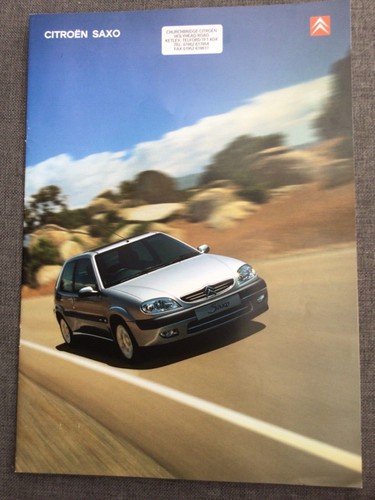 Citroen saxo 2001 brochure - saxo,