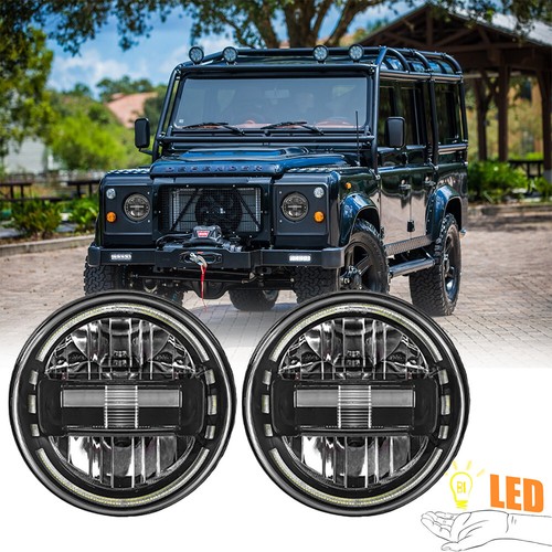 Led headlights halo drl - 7",