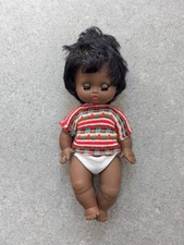 Vintage black baby doll - black,